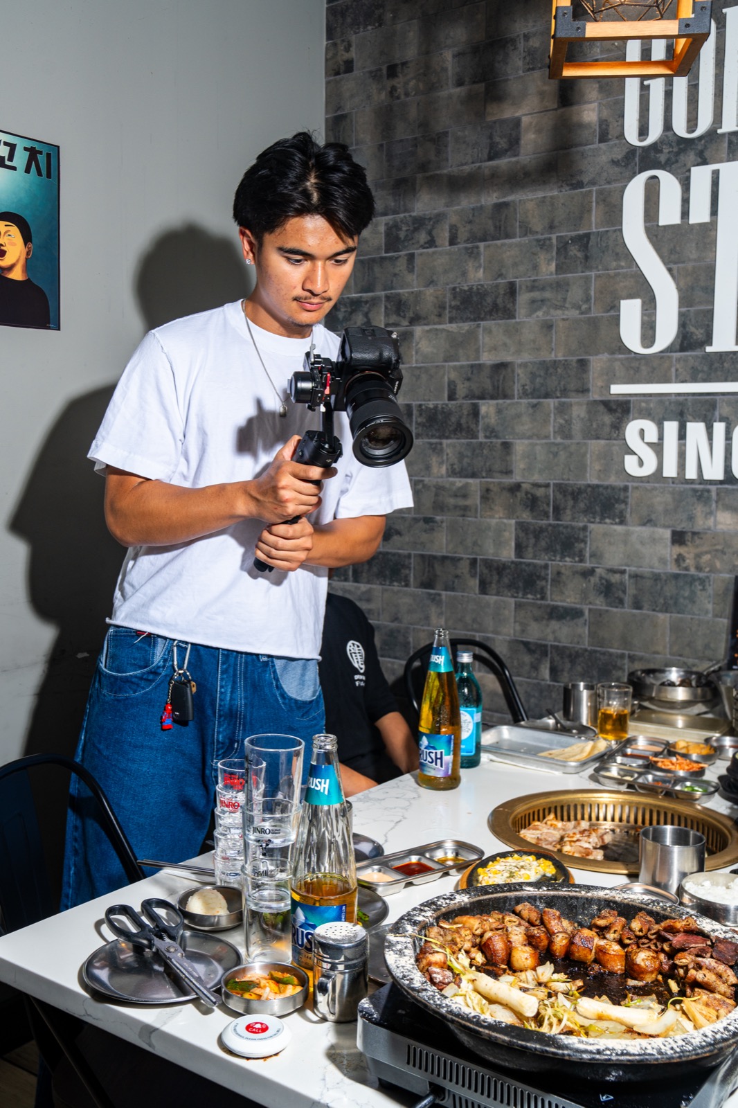 Behind the scenes on a shoot day
