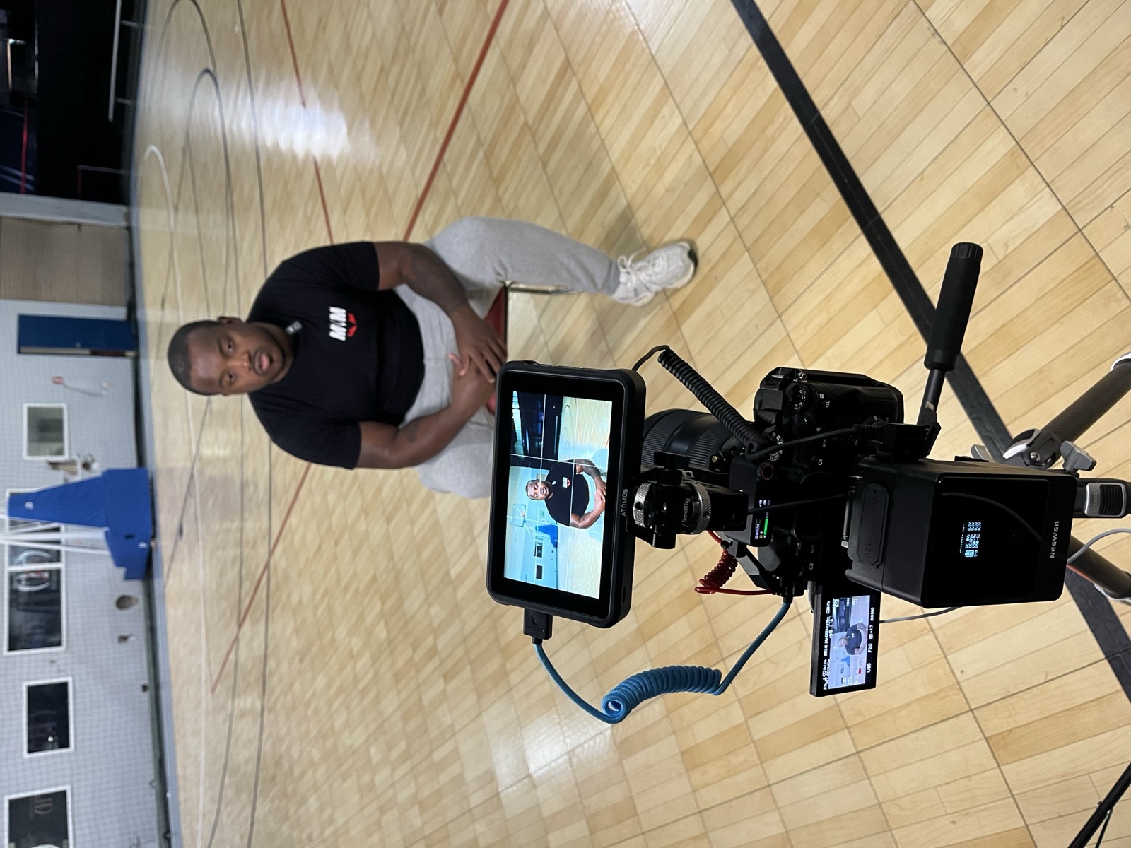 Behind the scenes on a shoot day